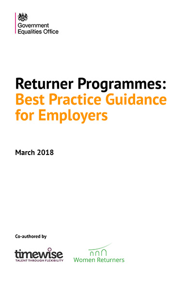 Guidelines for Returner Programmes